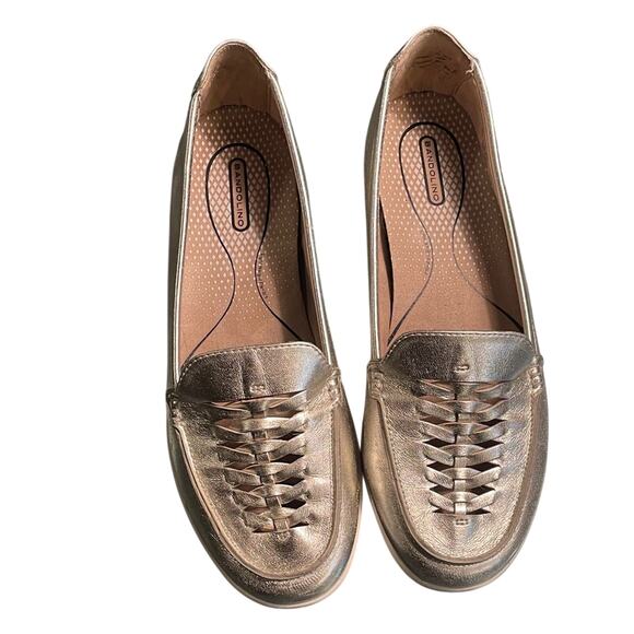 Bandolino Women's Metallic Silver Loafers. 8.5M - Picture 1 of 5